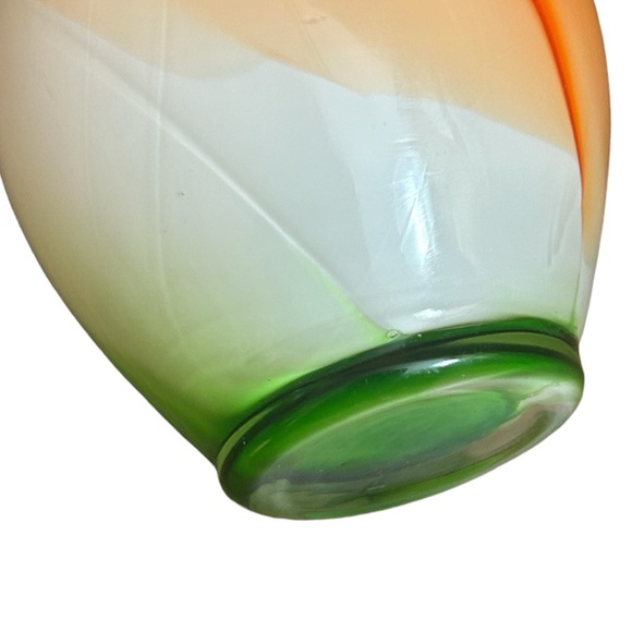 •EUC• Vintage Japanese Candy Swirl Cased Art Glass Bud Vase - Picture 6 of 7